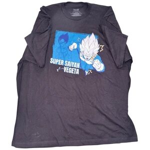 Dragon Ball Z Black Graphic T-Shirt 'Super Saiyan Vegeta' 3XL